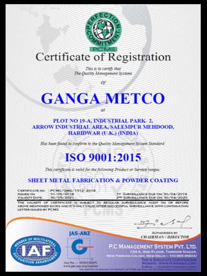 Certificate for Registration