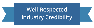 well-respected industry credibility